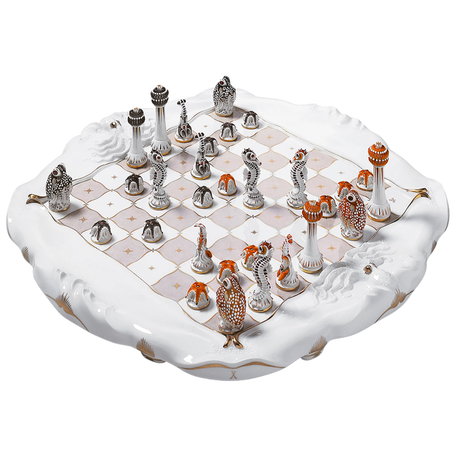 MEISSEN Chess Game Marine Animals - Max Esser