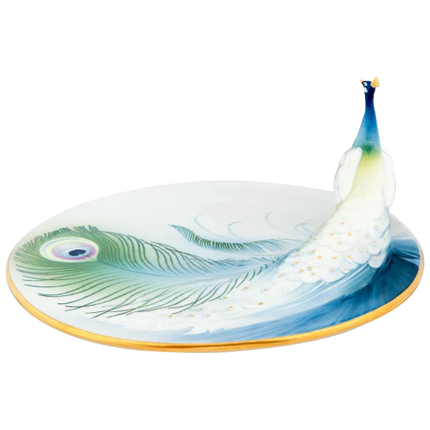 MEISSEN Peacock Art Nouveau Dish - limited edt.