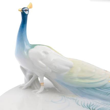MEISSEN Peacock Art Nouveau Dish - limited edt.