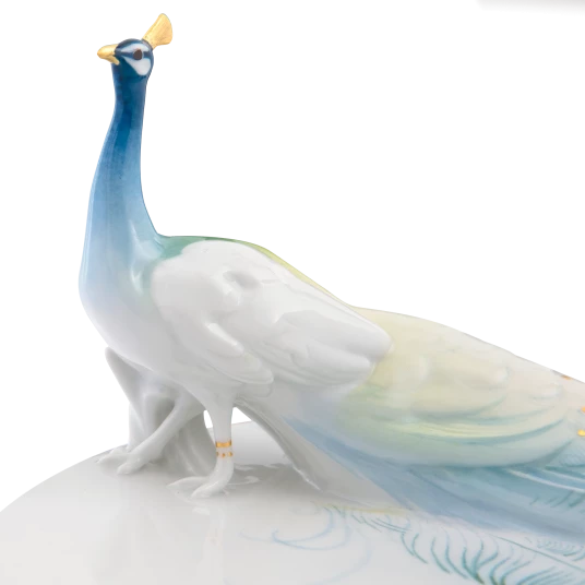 MEISSEN Peacock Art Nouveau Dish - limited edt.