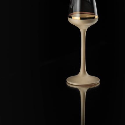 Delight Cream hand-painted crystal liquer glass 65 ml