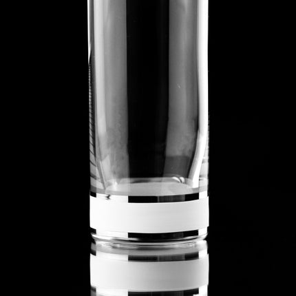 Delight White hand-painted crystal water glass 300 ml