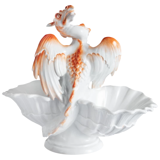 MEISSEN Dragon on dish - Erich Hösel, limited edt.