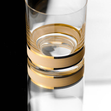 Delight Cream hand-painted crystal whisky glass 280 ml