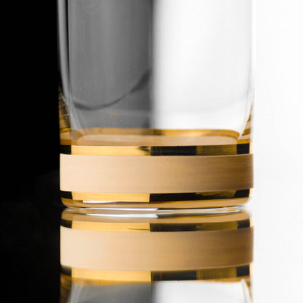 Delight Cream hand-painted crystal whisky glass 280 ml