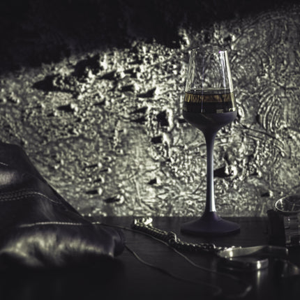 Delight Dark Ocean hand-painted crystal liquer glass 65 ml