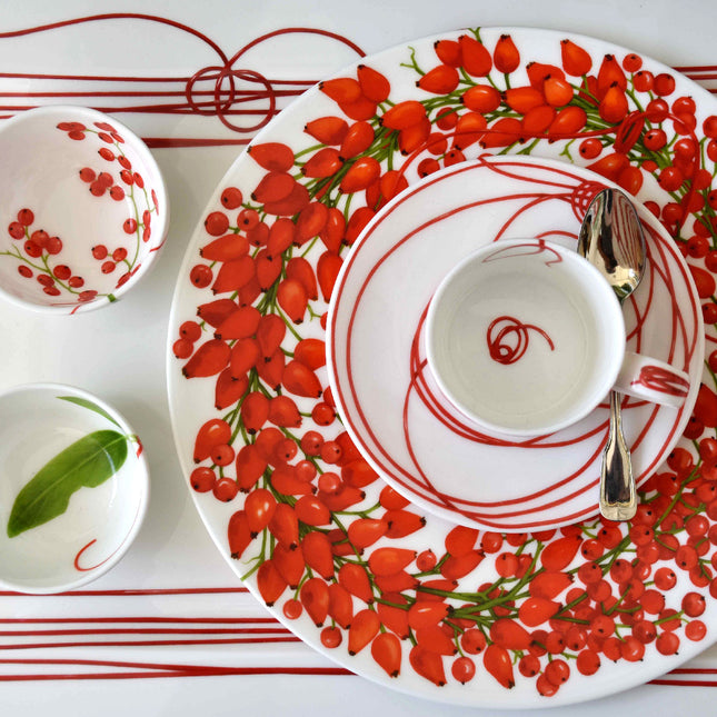 Fil Rouge Nodi - rectangular platter
