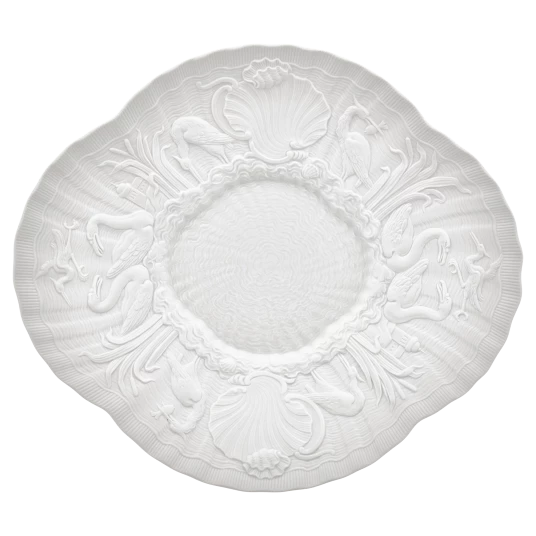 MEISSEN Swan gourmet plate flat