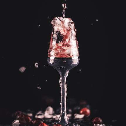 Delight Dark Ocean hand-painted crystal liquer glass 65 ml