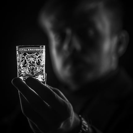 Evpas hand-engraved crystal spirit glass 60 ml