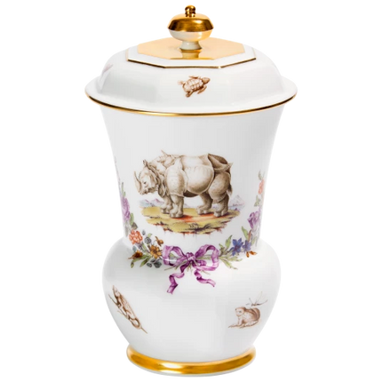 MEISSEN Goblet "Exotic animals", limited edt.