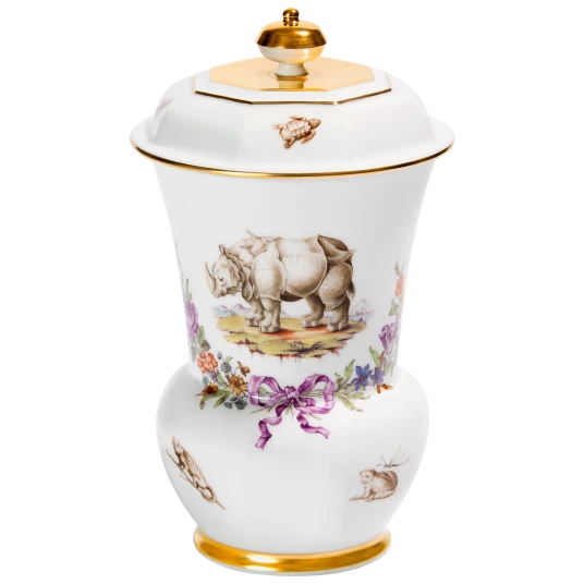 MEISSEN Goblet "Exotic animals", limited edt.