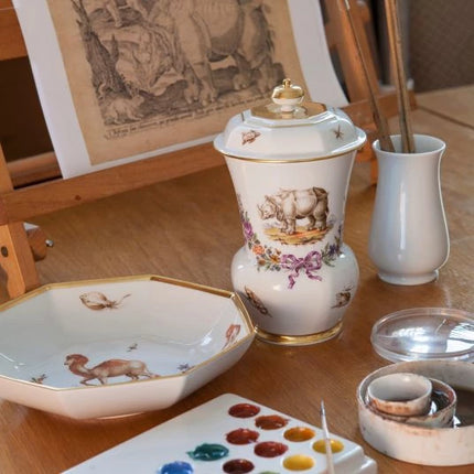 MEISSEN Goblet "Exotic animals", limited edt.