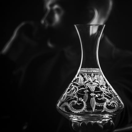 Evpas hand-engraved crystal wine decanter 1500 ml