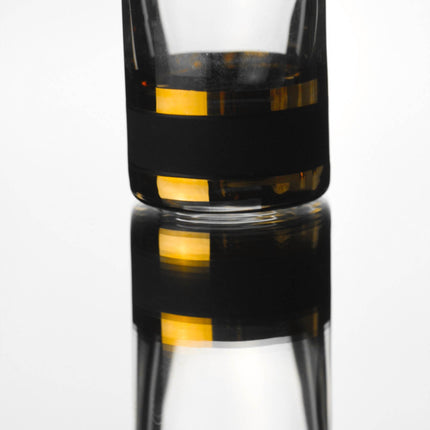 Delight Black hand-painted crystal spirit glass 50 ml