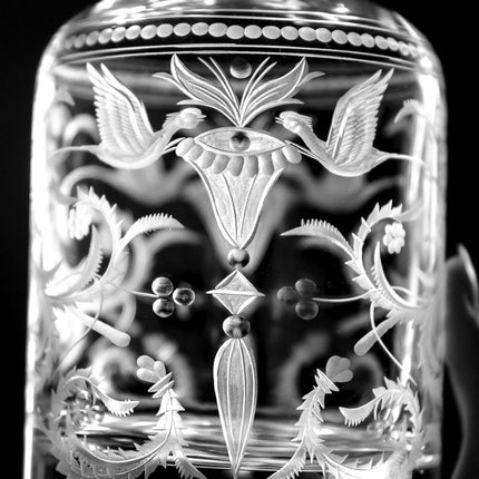 Evpas hand-engraved crystal whisky bottle 1000 ml