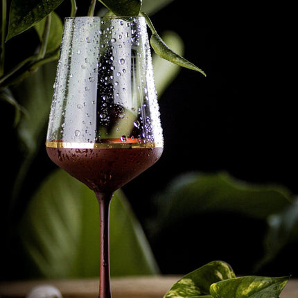 Delight Garnet hand-painted crystal red wine glass 350 ml