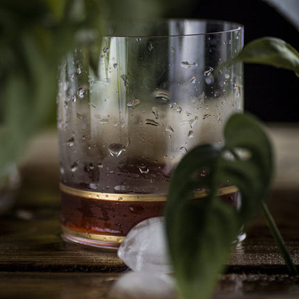 Delight Garnet hand-painted crystal whisky glass 280 ml