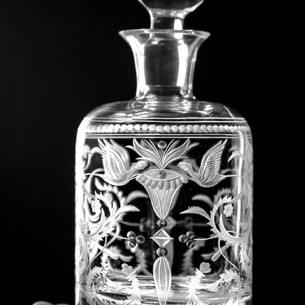 Evpas hand-engraved crystal whisky bottle 1000 ml
