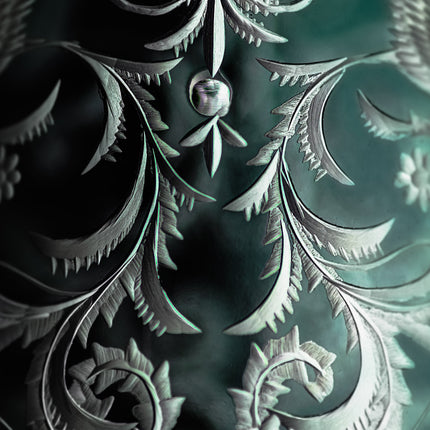 Smoke storm hand-engraved crystal red wine glass 350 ml