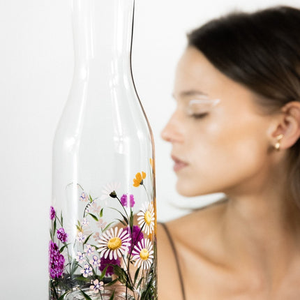 Evpas Lush hand-painted water crystal bottle 1000 ml - limited edt.
