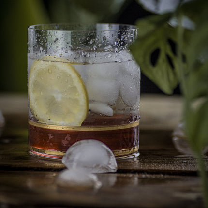 Delight Garnet hand-painted crystal whisky glass 280 ml