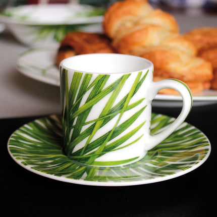 Life in Green - espresso cup & saucer
