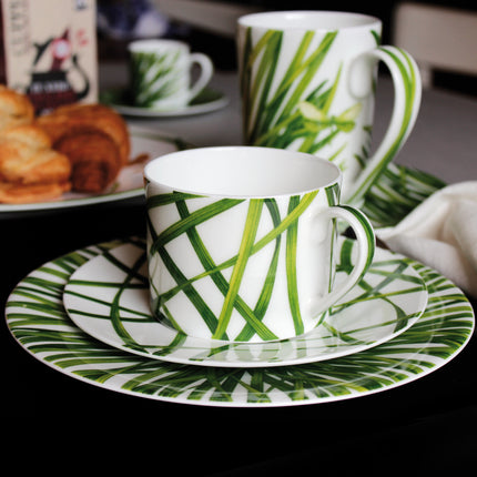 Life in Green - tea/coffee cup and saucer