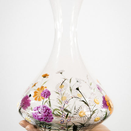 Evpas Lush hand-painted wine crystal decanter 1500 ml - limited edt.