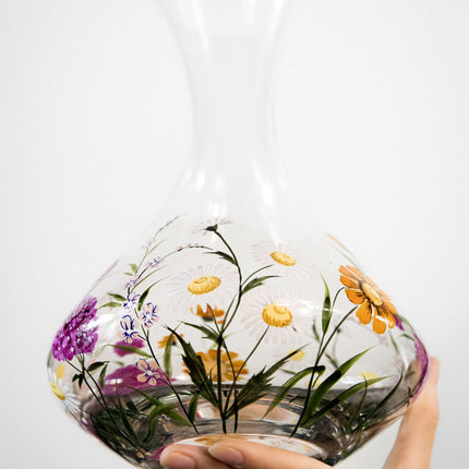Evpas Lush hand-painted wine crystal decanter 1500 ml - limited edt.