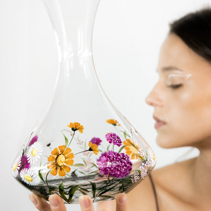 Evpas Lush hand-painted wine crystal decanter 1500 ml - limited edt.