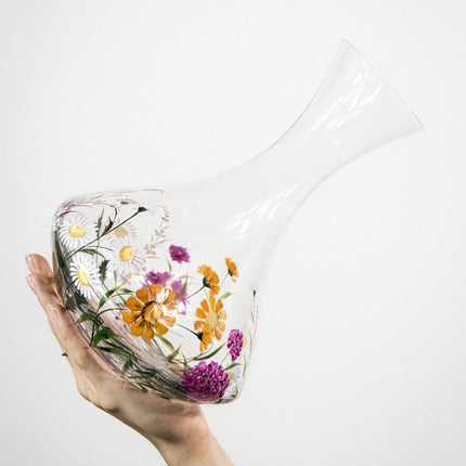 Evpas Lush hand-painted wine crystal decanter 1500 ml - limited edt.
