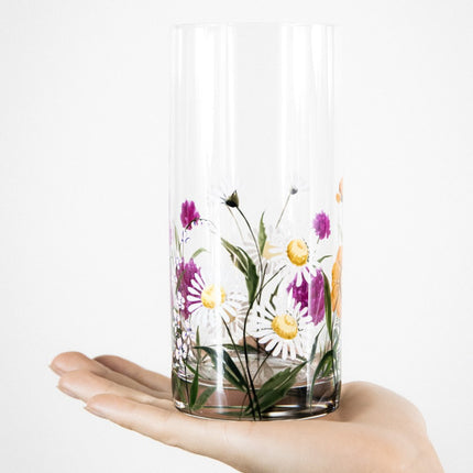 Evpas Lush hand-painted crystal water glass 470 ml