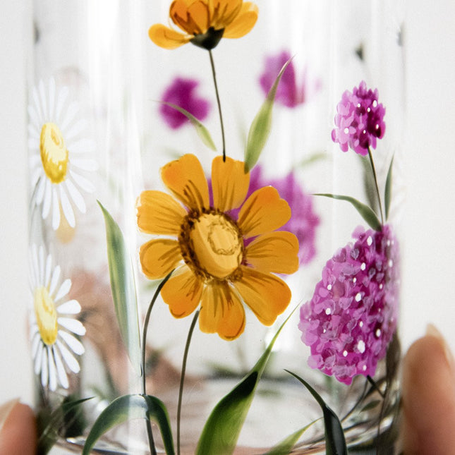 Evpas Lush hand-painted crystal water glass 470 ml