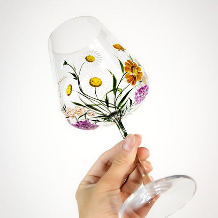 Evpas Lush white wine hand-painted wine crystal glass 520 ml - limited edt.