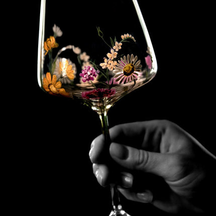 Evpas Lush white wine hand-painted wine crystal glass 520 ml - limited edt.