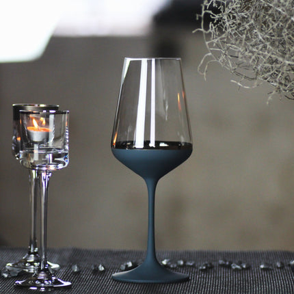 Delight Dark Ocean hand-painted crystal red wine glass 350 ml
