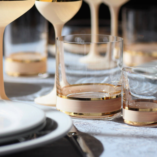 Delight Cream hand-painted crystal spirit glass 60 ml