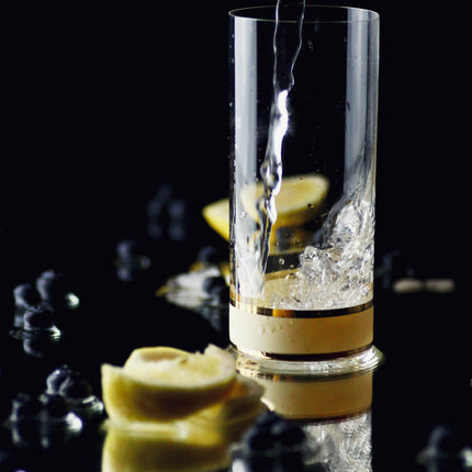 Delight Cream hand-painted crystal water glass 300 ml