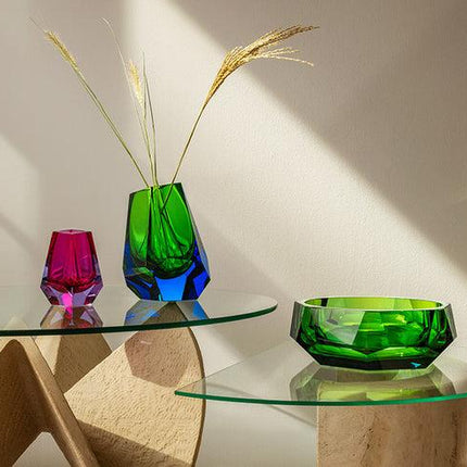 MOSER Pear vase 20 cm- Aquamarine reseda