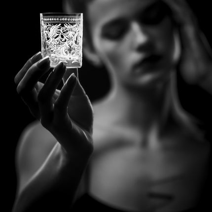 Evpas hand-engraved crystal spirit glass 60 ml