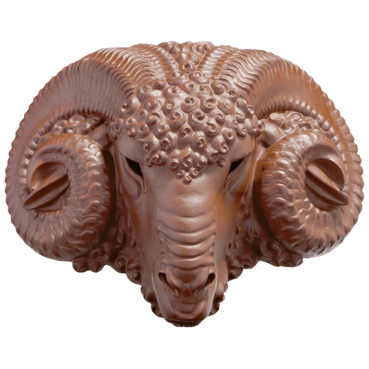 MEISSEN Ram mask, limited signed etd.