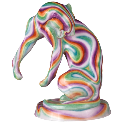 MEISSEN Panther - airbrush look, limited edt.