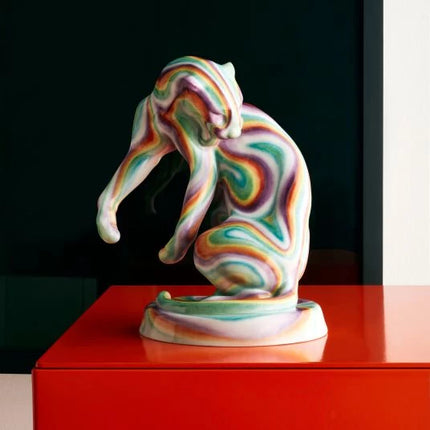 MEISSEN Panther - airbrush look, limited edt.