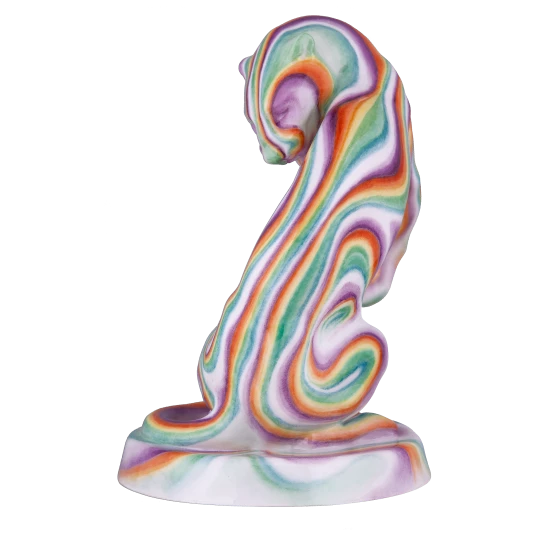MEISSEN Panther - airbrush look, limited edt.