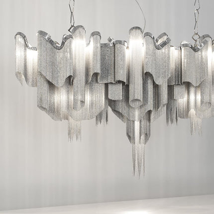 Stream linear chandelier