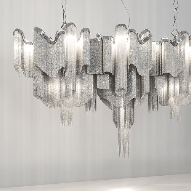 Stream linear chandelier