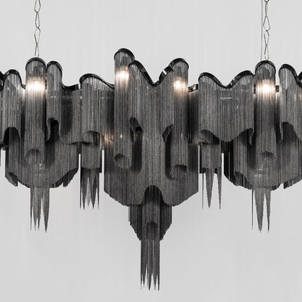 Stream linear chandelier