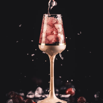 Delight Cream hand-painted crystal liquer glass 65 ml