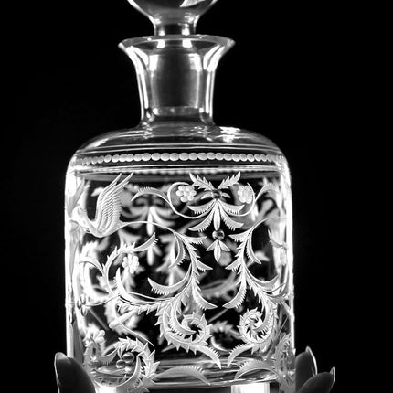 Evpas hand-engraved crystal whisky bottle 1000 ml